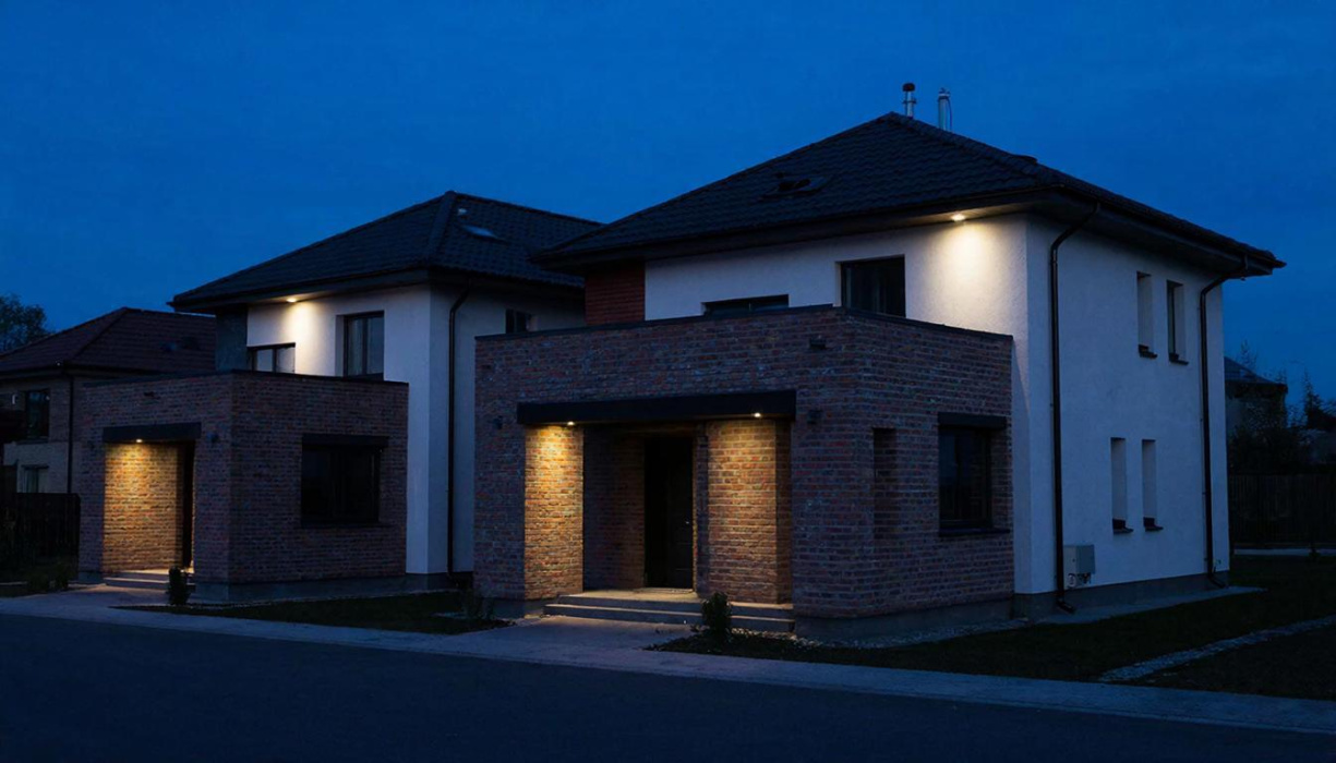 Тёплый или холодный свет для фасада: что выбрать и почему